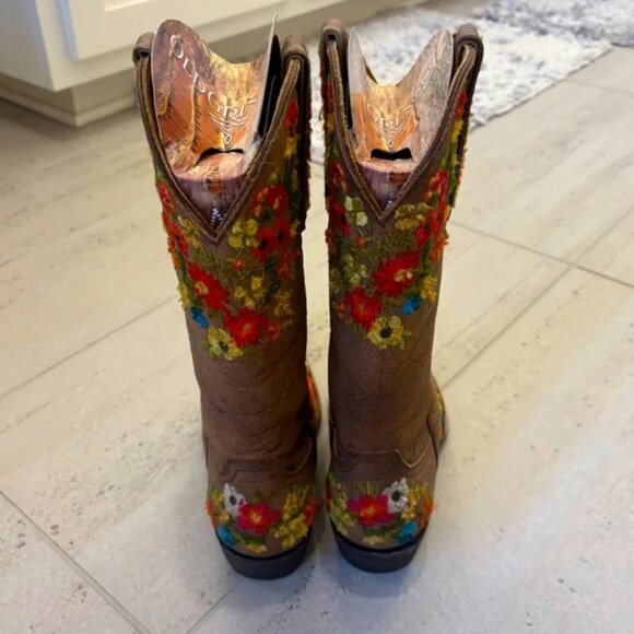 NWT Old Gringo Flora Floral Embroidered Cowboy Boots, Size 8.5 - Picture 7 of 9
